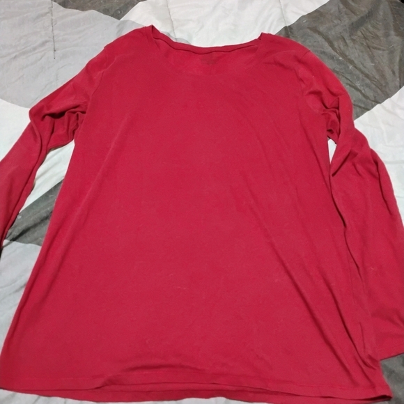 No Boundaries Tops - No Boundaries Maroon Long Sleeve Tee